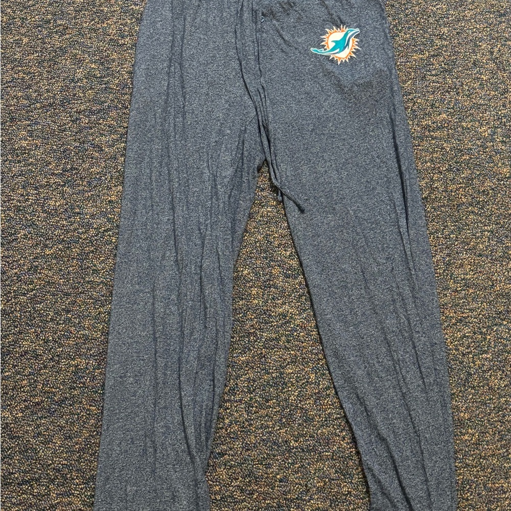 NFL Gray Miami Dolphins Sweatpants Men’s Size Medium